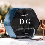 Κουτί Ευχών Γάμου, Εξατομικευμένο σε Ξύλινο Εξάγωνο Σχήμα