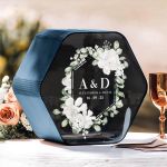 Κουτί Ευχών Γάμου Προσωποποιημένο σε Εξάγωνο Σχήμα