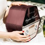 Κουτί Γάμου Ευχών, Εξατομικευμένο σε Εξάγωνο Ξύλινο Σχέδιο