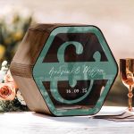 Κουτί Ευχών Εξάγωνο με Ονόματα και Ημερομηνία