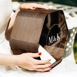 Κουτί Ευχών Γάμου Εξάγωνο με Μονογράμματα και Ημερομηνία