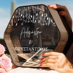 Κουτί Ευχών, Προσωποποιημένο Ξύλινο Εξάγωνο με Ονόματα