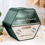 Κουτί Γάμου Ευχών, Εξατομικευμένο σε Εξάγωνο Ξύλινο Σχέδιο