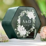Κουτί Ευχών Γάμου Προσωποποιημένο σε Εξάγωνο Σχήμα