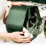 Κουτί Γάμου για Ευχές σε Ορθογώνιο Σχήμα με Ονόματα