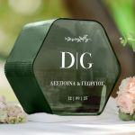 Κουτί Ευχών Γάμου, Εξατομικευμένο σε Ξύλινο Εξάγωνο Σχήμα