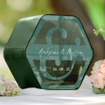 Κουτί Ευχών Εξάγωνο με Ονόματα και Ημερομηνία