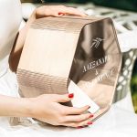 Γαμήλιο Κουτί Ευχών με Εξάγωνο Σχήμα και Ονόματα