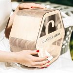 Κουτί Ευχών για Γάμο με Ονόματα σε Εξάγωνο Σχήμα