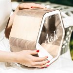 Κουτί Γάμου για Ευχές με Ονόματα σε Εξάγωνο Σχήμα