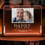 Εξατομικευμένο LED Φωτιστικό, Ιδανικό Δώρο για Μπαμπά