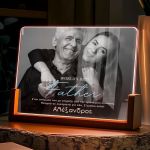 Επιτραπέζιο Φωτιστικό με Ονόμα και Αφιέρωση, Δώρο για Πατέρα