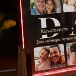Επιτραπέζιο Φωτιστικό LED, Προσωποποιημένο Δώρο για Πατέρα