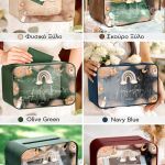 Κουτί Ευχών Βάπτισης Premium σε Σχήμα Ορθογώνιο με Όνομα