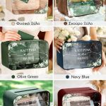 Κουτί Γάμου από Ξύλο Ορθογώνιο με Ονόματα και Ημερομηνία