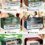 Κουτί Γάμου Ορθογώνιο για Ευχές με Ονόματα και Ημερομηνία