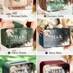 Κουτί Γάμου για Ευχές σε Ορθογώνιο Σχήμα με Ονόματα