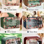 Κουτί Ευχών για Γάμο Ορθογώνιο με Ονόματα και Ημερομηνία