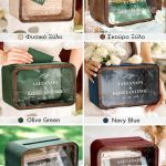 Κουτί Ευχών για Γάμο με Ονόματα σε Σχήμα Ορθογώνιο