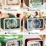 Κουτί για Ευχές Γάμου Ορθογώνιο, Προσωποποιημένο με Ονόματα