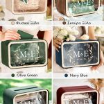 Κουτί Ευχών Γάμου με Μονογράμματα και Ημερομηνία