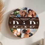 Αναμνηστικό Ρολόι Τοίχου με Φωτογραφία, Δώρο για Πατέρα