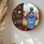 Χειροποίητο Ρολόι Τοίχου με Φωτογραφία, Δώρο για Πατέρα