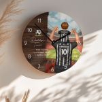 Ξύλινο Διακοσμητικό Ρολόι με Φωτογραφία, Δώρο για Πατέρα
