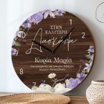 Μεγάλο Ξύλινο Ρολόι Τοίχου, Ευχαριστήριο Δώρο για Εκπαιδευτικό