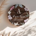 Ξύλινο Ρολόι Τοίχου με Αφιέρωση, Μοναδικό Δώρο για Δασκάλους