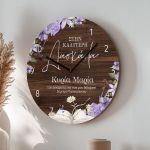 Μεγάλο Ξύλινο Ρολόι Τοίχου, Ευχαριστήριο Δώρο για Εκπαιδευτικό