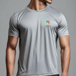 Sol's Sprint Unisex Αθλητική Γκρι Μπλούζα με Εκτύπωση