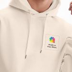 Ανδρικό Εκρού Φούτερ με Κουκούλα & Εκτύπωση στο Στήθος