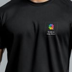 Sol's Sprint Unisex Αθλητική Μαύρη Μπλούζα με Εκτύπωση
