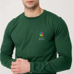 Sol's Imperial Μακρυμάνικο Πράσινο T-Shirt με Εκτύπωση Πλάτης