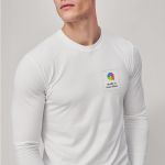 Sol's Imperial Μακρυμάνικο Λευκό T-Shirt με Εκτύπωση στην Πλάτη
