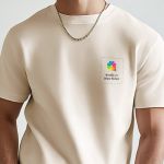 Sol's Imperial Ανδρικό T-Shirt | Εκρού με Εκτύπωση στο Στήθος