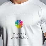 Sol's Sporty Ανδρικό Αθλητικό Λευκό T-Shirt με Εκτύπωση