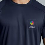 Sol's Sporty Αθλητική Μπλε Μπλούζα με Εκτύπωση στην Πλάτη