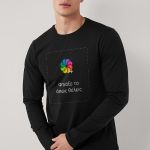 Sol's Imperial Μακρυμάνικο T-Shirt με Εκτύπωση, Μαύρο Χρώμα
