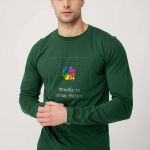 Sol's Imperial Μακρυμάνικο T-Shirt με Εκτύπωση, Πράσινο Χρώμα