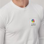 Sol's Imperial Μακρυμάνικο Λευκό T-Shirt με Εκτύπωση στην Πλάτη