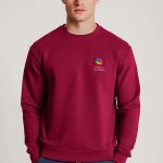 Ανδρικό Φούτερ σε Μπορντώ Χρώμα με Εκτύπωση στο Στήθος