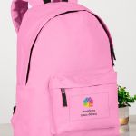 Τσάντα Πλάτης Backpack με Εκτύπωση σε Ροζ Χρώμα