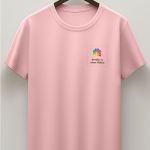 Sol's Imperial Ανδρικό T-Shirt | Ροζ με Εκτύπωση στο Στήθος