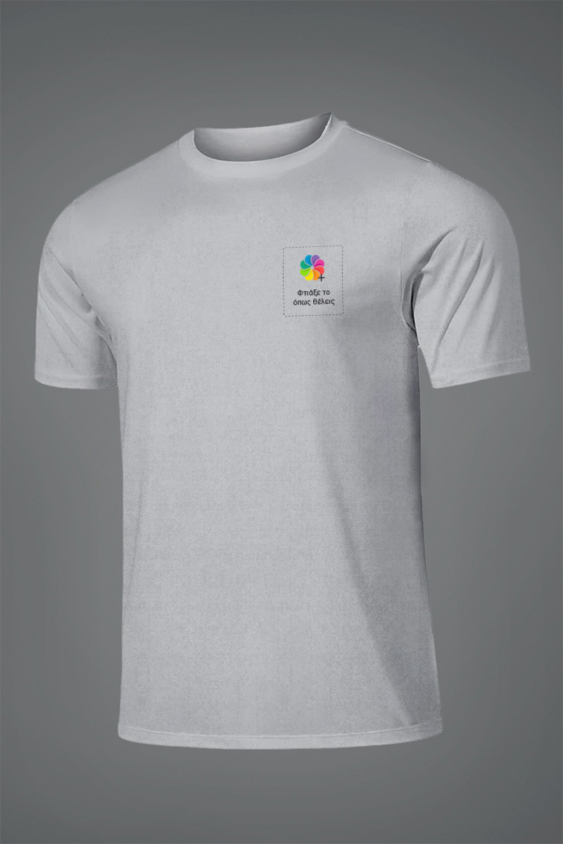 Sol's Sprint Unisex Αθλητική Γκρι Μπλούζα με Εκτύπωση