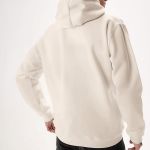 Ανδρικό Εκρού Φούτερ με Κουκούλα & Εκτύπωση στο Στήθος