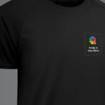 Sol's Sprint Αθλητική Μαύρη Μπλούζα με Εκτύπωση στην Πλάτη