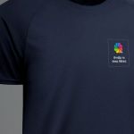 Sol's Sprint Αθλητική Μπλε Μπλούζα με Εκτύπωση στην Πλάτη