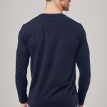 Sol's Imperial Μακρυμάνικο T-Shirt με Εκτύπωση, Μπλε Χρώμα